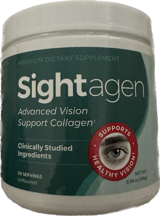 Sightagen Advanced Vision Support Collagen bottle, 30 servings, unflavored