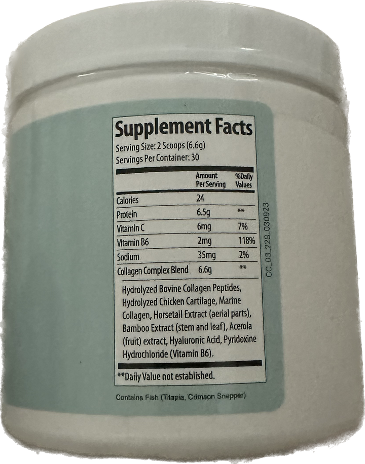 Photo of the Sightagen Supplement Facts label on the physical product